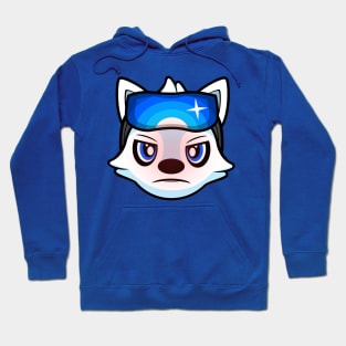 Angry Skier Alaskan Malamute Brook Hoodie